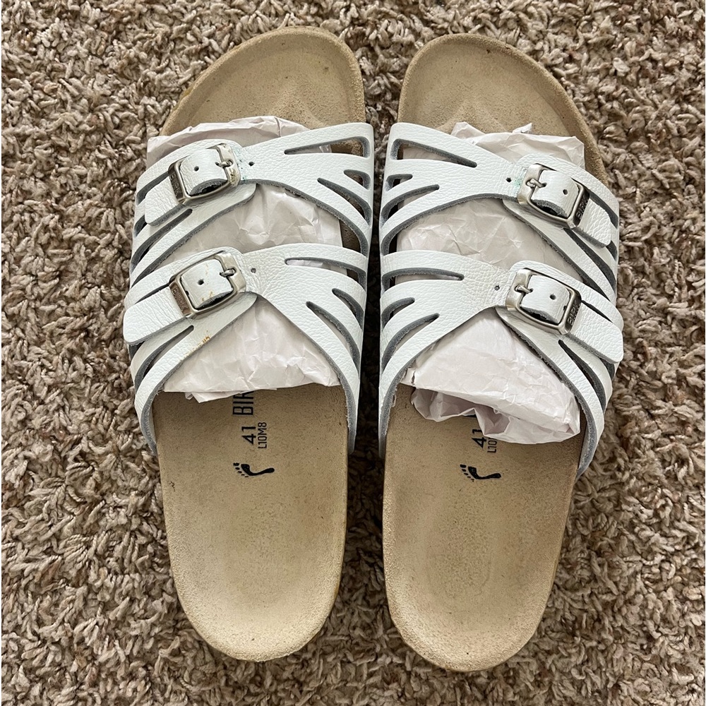 White Birkenstock Sandals